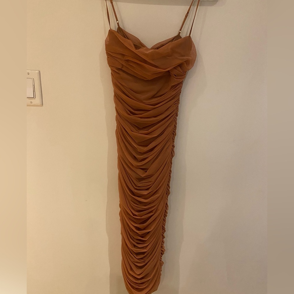 House of CB rose ruched dress